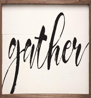 Gather Large Print White